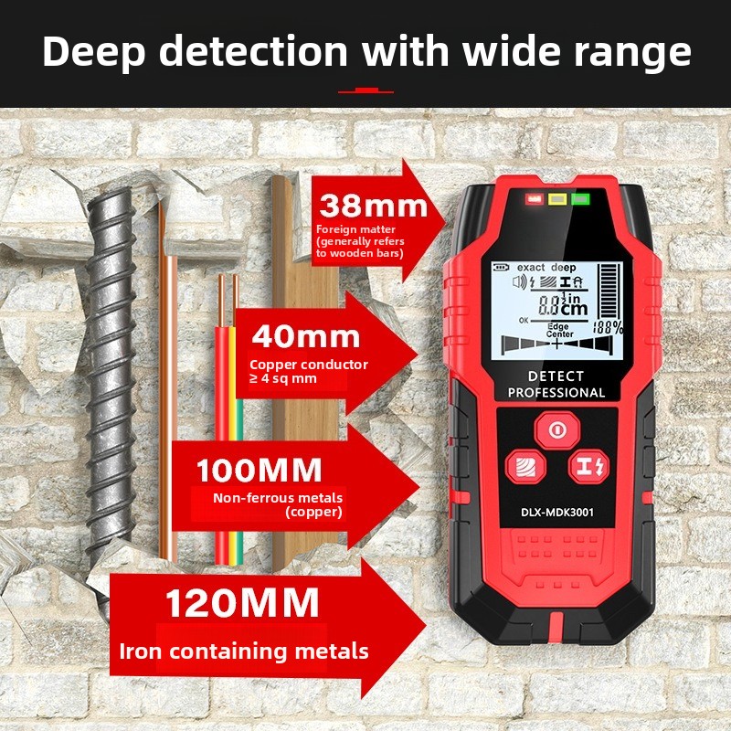 Wall Scanner For Concrete - Wanddetektor Handgehaltener Multifunktionaler Beton-Tragwand-Scanner für Verstärkte
