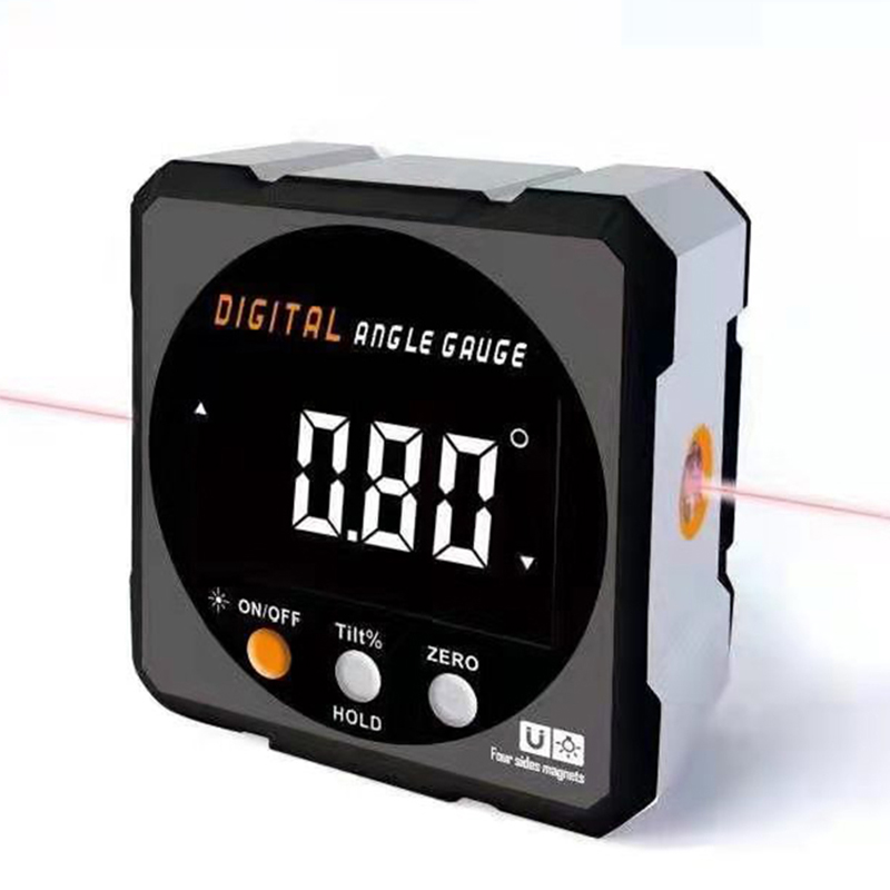 Stud Finder With Laser Level - Digitaler Winkelmesser Laser USB Neigungsmesser 360°