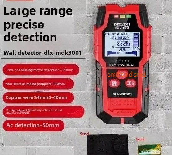 Wall Scanner For Concrete - Beton-Tragwand-Linienfinder, multifunktionaler verstärkter Dunkellichtscanner, für Delixi