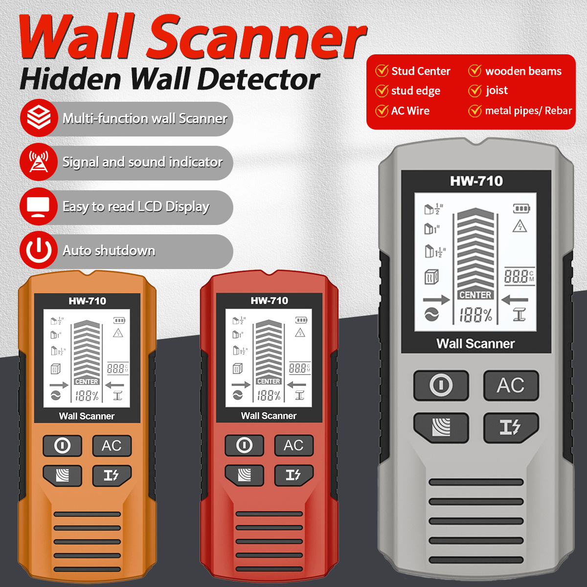 HW-710 Stud Finder Wandscanner – Pipe Detector Wall Scanner Bewertung und Preis