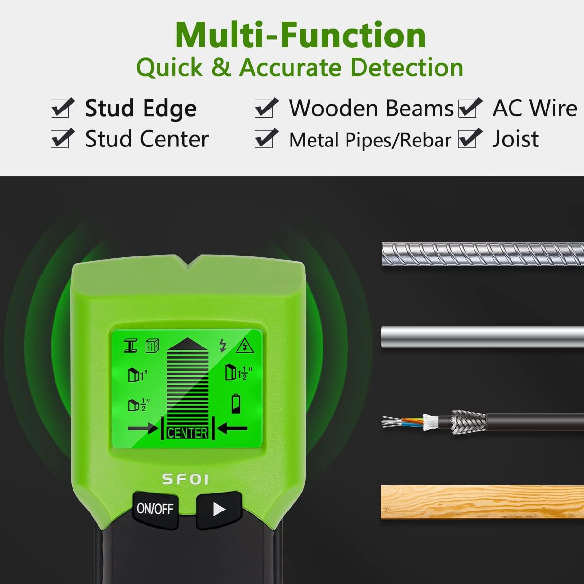 Huepar Stud Finder Wand scanne – Stud Detector With Metal Ac Wire Bewertung und Preis