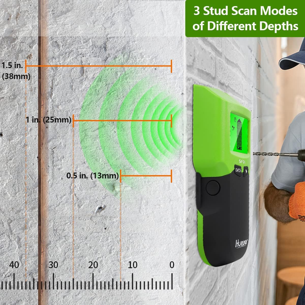 Huepar Stud Finder Wand scanne – Stud Detector With Metal Ac Wire Bewertung und Preis