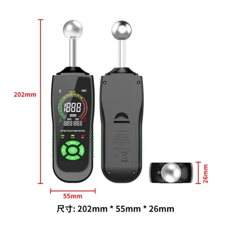 MT68 Hochpräziser Induktiver H – Moisture Meter Wall Wood Bewertung und Preis