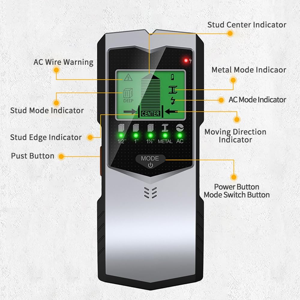 Stud Finder Wandscanner, 5-in- – Stud Finder Center Finder Edge Bewertung und Preis